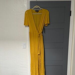 Lulu's Golden Yellow Maxi Dress